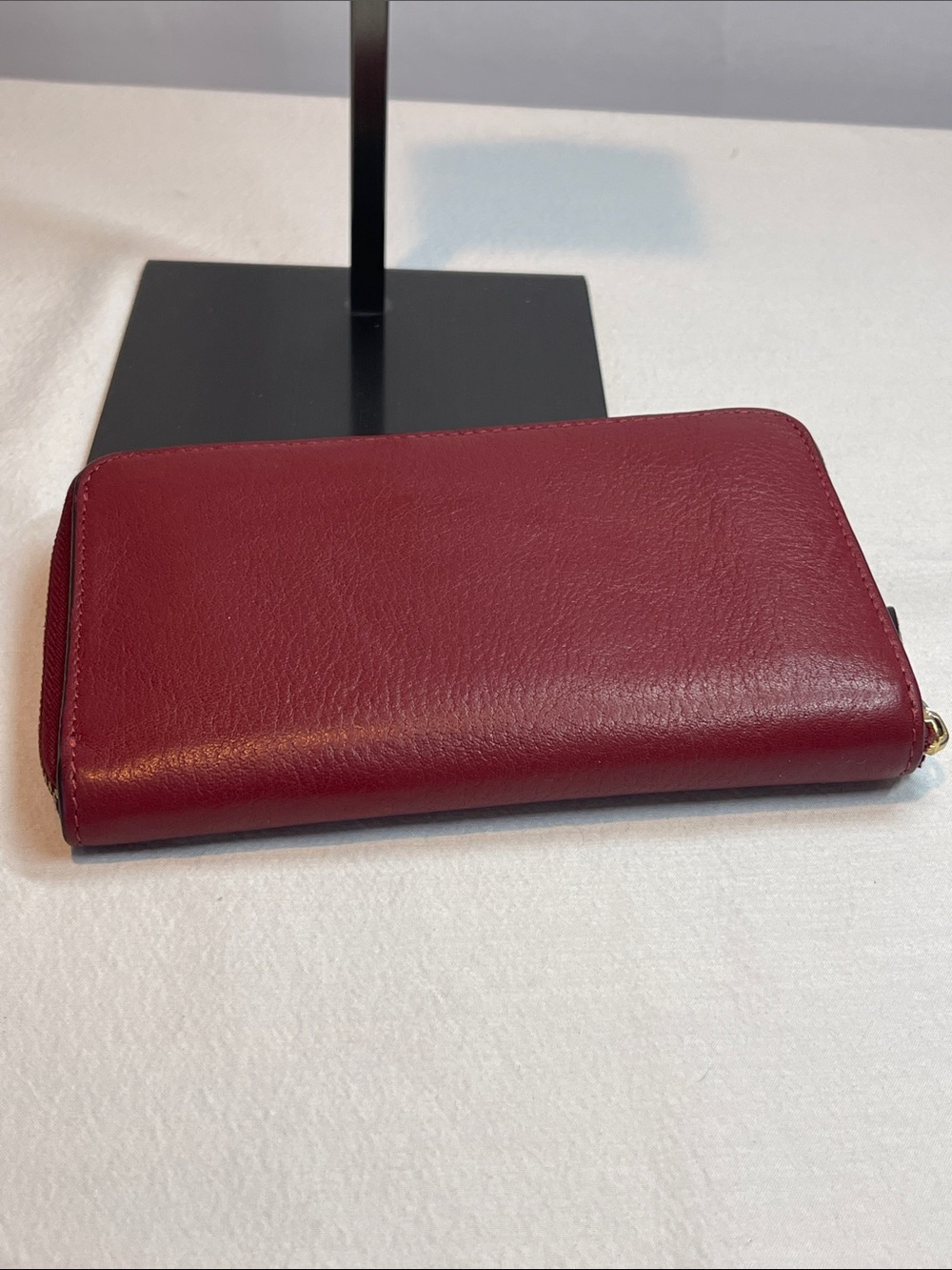 Coach Accordion Zip Wallet H2180-C4124 Dark Berry Pebbled Leather - Picture 7 of 10